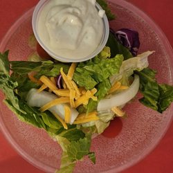 Schultz's Crab House - 1/2 garden salad with Blue Cheese dressing