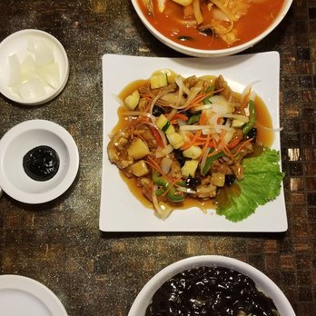 Yong gung - Combo A - jjampong, jjajangmyun, and sweet sour pork - Korean Near Me - Aurora, Colorado Yong gung - Combo A - jjampong, jjajangmyun, and sweet sour pork - Korean Near Me - Aurora, Colorado