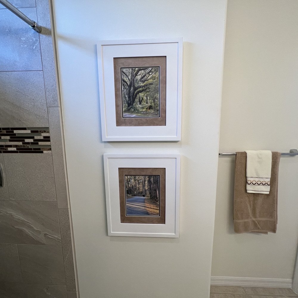 Exquisite Designs Kitchen and Bath Inc - Hidden medicine cabinets behind photos. - Cabinetry Near Me Exquisite Designs Kitchen and Bath Inc - Hidden medicine cabinets behind photos. - Cabinetry Near Me
