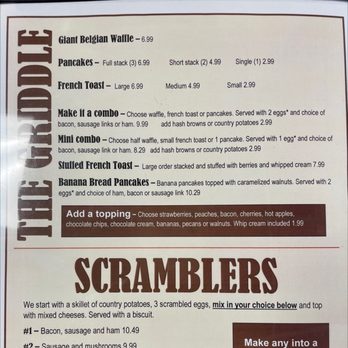 The Stubborn Mule - Menu pg 3 - Breakfast & Brunch Near Me - Columbia, Tennessee The Stubborn Mule - Menu pg 3 - Breakfast & Brunch Near Me - Columbia, Tennessee