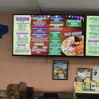 Gio's Taqueria 2 - Menu - Tacos Near Me - Carrollton, Texas