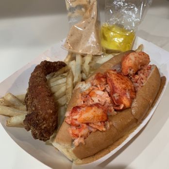 Angie's Lobster - #2 - warm lobster roll combo and a fried lobster on the side - Fast Food Near Me - Surprise, Arizona Angie's Lobster - #2 - warm lobster roll combo and a fried lobster on the side - Fast Food Near Me - Surprise, Arizona