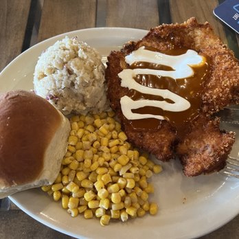 The Auslander - Spicy Texas Schnitzel (with chicken) - German Near Me - Fredericksburg, Texas The Auslander - Spicy Texas Schnitzel (with chicken) - German Near Me - Fredericksburg, Texas