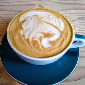 Giv Coffee - Almond milk lavender latte - Coffee & Tea Near Me - Canton, Connecticut