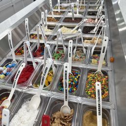 Labeled toppings Labeled toppings