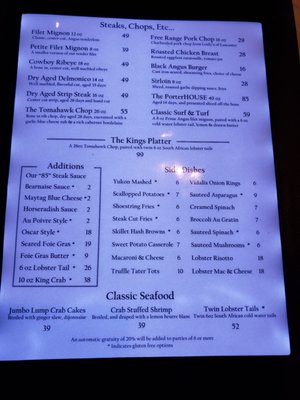 Menu photo 8 Steakhouse 85 New Brunswick, NJ Menu photo 8 Steakhouse 85 New Brunswick, NJ