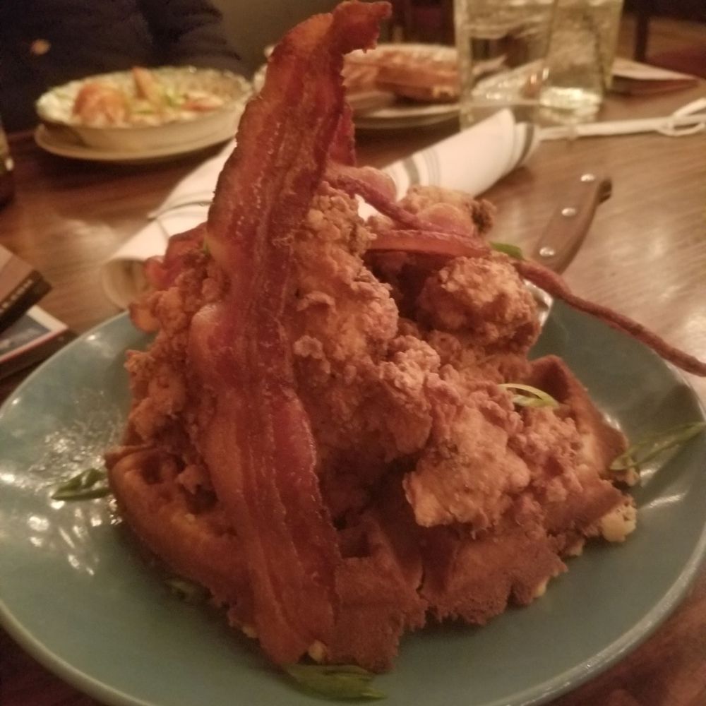 Allegory - The best chicken and waffles I've ever had... Roscoe who? - American Near Me - Naperville, Illinois Allegory - The best chicken and waffles I've ever had... Roscoe who? - American Near Me - Naperville, Illinois