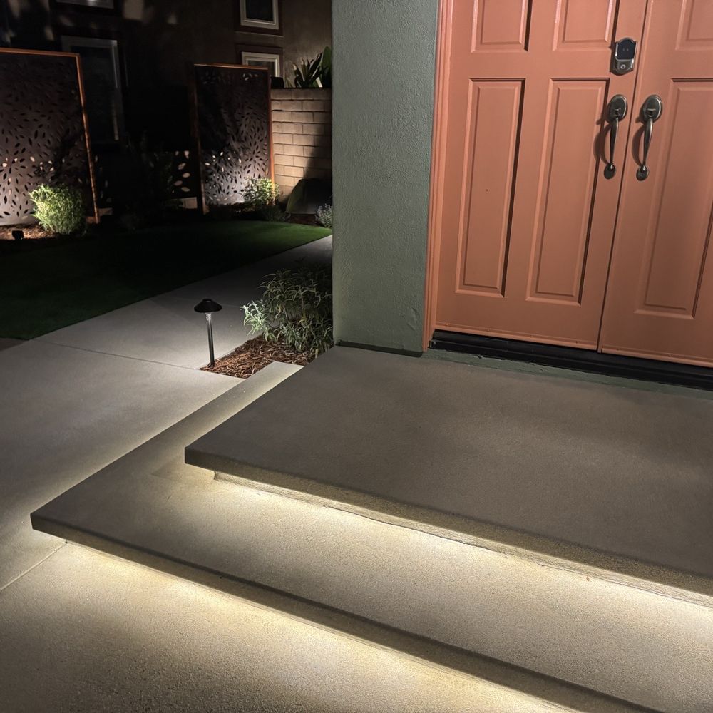 Smart Landscape - Amazing front entrance stair lighting! - Landscaping Near Me - San Diego, California Smart Landscape - Amazing front entrance stair lighting! - Landscaping Near Me - San Diego, California