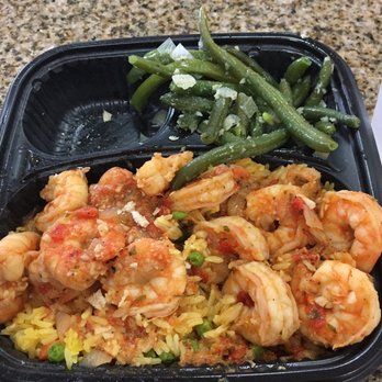 Moreno Bakery - Shrimp, yellow rice, and green beans. - Bakeries Near Me - Brandon, Florida