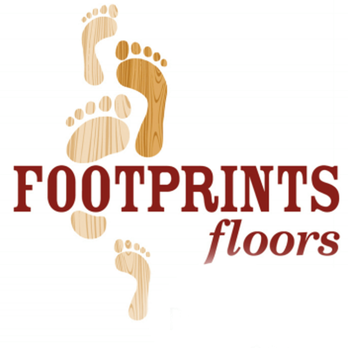 Footprints Floors Durham - a logo for a flooring company - Flooring Near Me - Durham, North Carolina