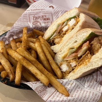Cajun Crack'n - Shrimp po boy with Cajun fries - Seafood Near Me - Milpitas, California Cajun Crack'n - Shrimp po boy with Cajun fries - Seafood Near Me - Milpitas, California