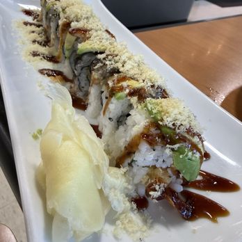 Korner Kitchen - Dragon Roll with crunch - Sushi Bars Near Me - Ann Arbor, Michigan Korner Kitchen - Dragon Roll with crunch - Sushi Bars Near Me - Ann Arbor, Michigan
