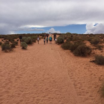 Horseshoe Bend - Going up hill in 105 degree temperature isn't much fun - Hiking Near Me - Page, Arizona