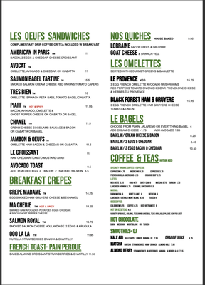 Menu photo 2 Cafe De L' Opera San Diego, CA Menu photo 2 Cafe De L' Opera San Diego, CA