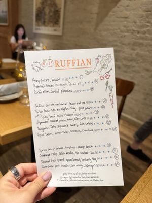 Menu photo 1 Ruffian New York, NY Menu photo 1 Ruffian New York, NY