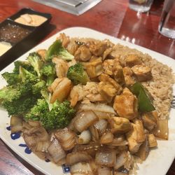 Miyabi Japanese Restaurant - Chicken and Shrimp hibachi w/ broccoli substitute
