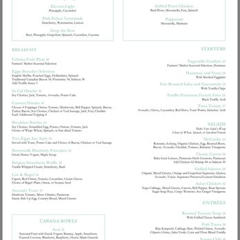 The Cabana Cafe - MENU - Diners Near Me - Beverly Hills, California The Cabana Cafe - MENU - Diners Near Me - Beverly Hills, California