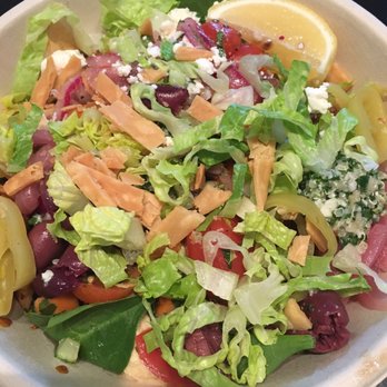 CAVA - Grains and green bowl with all the toppings besides mint in a to-go bowl. - Mediterranean Near Me - Irvine, California CAVA - Grains and green bowl with all the toppings besides mint in a to-go bowl. - Mediterranean Near Me - Irvine, California