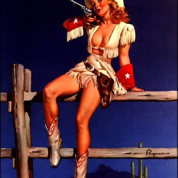 Vanguard Gallery - Aiming to Please - Elvgren, the best 1940's and 50's cowgirl pin-up of all time is found at the Vanguard. - Art Galleries Near Me - Carmel, California Vanguard Gallery - Aiming to Please - Elvgren, the best 1940's and 50's cowgirl pin-up of all time is found at the Vanguard. - Art Galleries Near Me - Carmel, California