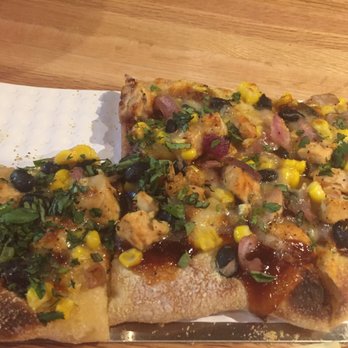 Crushed Red- Overland Park - Chipotle BBQ chicken pizza. Good, but too much sauce - Salad Near Me - Overland Park, Kansas