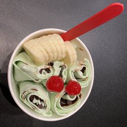 Craving the Curls Rolled Ice Cream - Mint chip