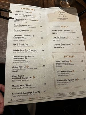 Menu photo 2 natuRe waikiki Honolulu, HI Menu photo 2 natuRe waikiki Honolulu, HI