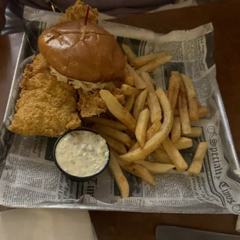 Prohibition Kitchen - Crispy Flounder Sandwich - Bars Near Me - St. Augustine, Florida Prohibition Kitchen - Crispy Flounder Sandwich - Bars Near Me - St. Augustine, Florida