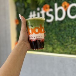 Its Boba Time - Strawberry Matcha Milk Tea, so delicious