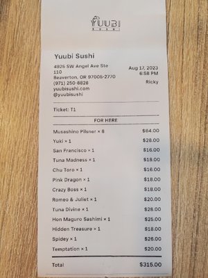 Menu photo 2 Yuubi Sushi Beaverton, OR Menu photo 2 Yuubi Sushi Beaverton, OR