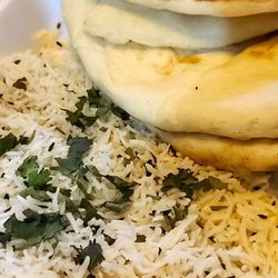 Alif Kitchen - Jeera rice and naan