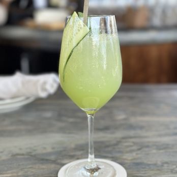 Calabra - Cucumber basil situation - so good and pretty - Mediterranean Near Me - Santa Monica, California