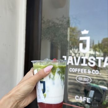 Javista Weho - Strawberry Matcha Latte - Coffee & Tea Near Me - West Hollywood, California