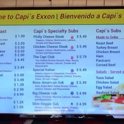 Capi's Exxon Deli & Bakery - Menu at Capi's