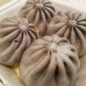One Bite Dumpling - Sweet Taro Bun - It could use more Taro filling - Dim Sum Near Me - Santa Clarita, California