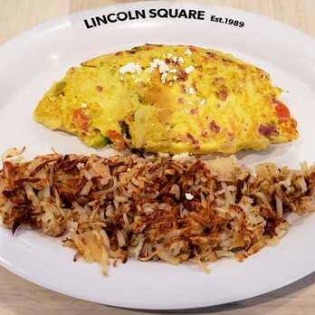 Lincoln Square Pancake House - West Coast Omelet with Hash Browns at Lincoln Square Irvington - Breakfast & Brunch Near Me - Indianapolis, Indiana Lincoln Square Pancake House - West Coast Omelet with Hash Browns at Lincoln Square Irvington - Breakfast & Brunch Near Me - Indianapolis, Indiana