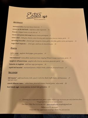Menu photo 1 Estes Portland, OR Menu photo 1 Estes Portland, OR