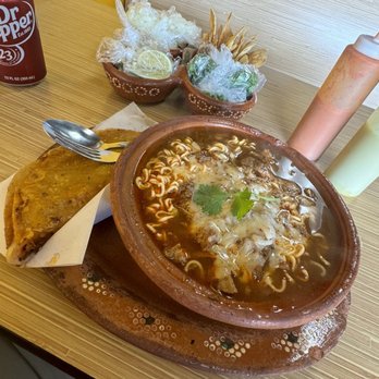 Birrieria Estilo Jalisco - Birria ramen and queso taco. - Tacos Near Me - San Antonio, Texas