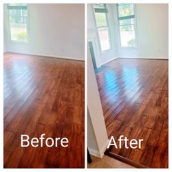Duke Brothers Oriental Rug Cleaning - Hardwood floor cleaning service done in Chesapeake