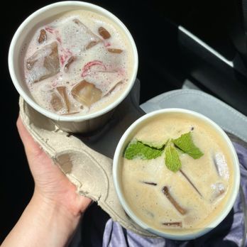 Philz Coffee - Blueberry Breeze (seasonal) and Mint Mojito - Coffee & Tea Near Me - Fremont, California Philz Coffee - Blueberry Breeze (seasonal) and Mint Mojito - Coffee & Tea Near Me - Fremont, California
