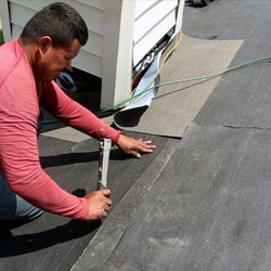 Professional Roofers - Hard at work!