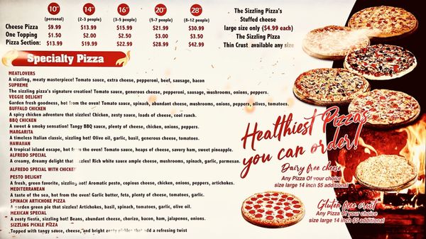 Menu photo 3 The Sizzling Pizza Santee, CA