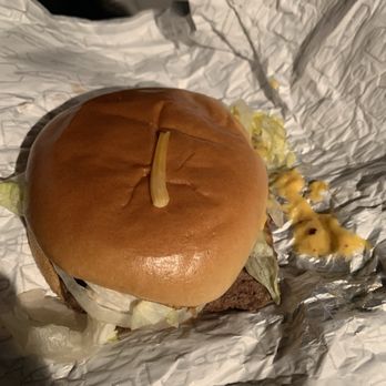 Wendy's - Looks like they microwaved it to melt it. Piece on top for reference. - Fast Food Near Me - Georgetown, South Carolina Wendy's - Looks like they microwaved it to melt it. Piece on top for reference. - Fast Food Near Me - Georgetown, South Carolina