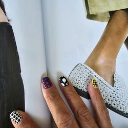 Grace Nails - My most recent design inspired by Yayoi Kasuma.