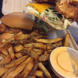Honey butter fried chicken sandwich Honey butter fried chicken sandwich