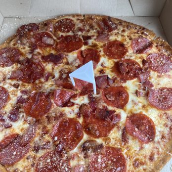 Hungry Howie's Pizza - Thin crust pepperoni and bacon pizza with butter cheese crust - Sandwiches Near Me - South Bend, Indiana