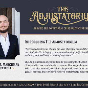 The Adjustatorium - Chiropractors Near Me - Niwot, Colorado