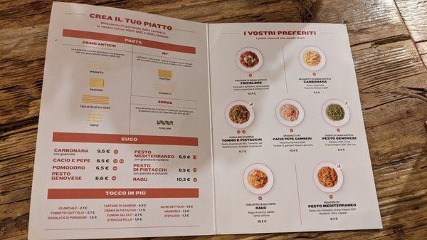 Menu photo 2 miscusi | pasta fresca - Milano Centrale Milan, MI Menu photo 2 miscusi | pasta fresca - Milano Centrale Milan, MI