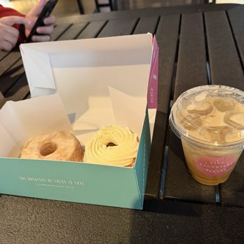 Five Daughters Bakery - Cronuts and an iced caramel latte - Bakeries Near Me - Nashville, Tennessee