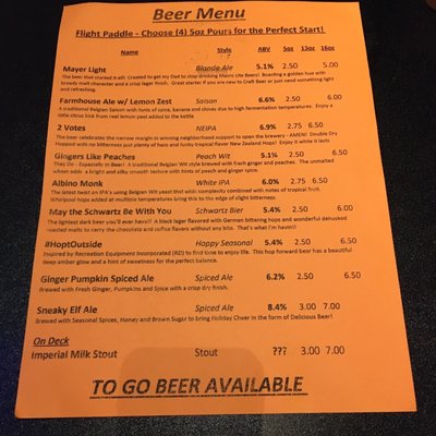 Menu photo 3 Twisted Gingers Brewing Philadelphia, PA Menu photo 3 Twisted Gingers Brewing Philadelphia, PA