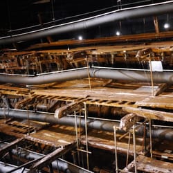The Mary Rose Museum - The "inside" of the Mary Rose.